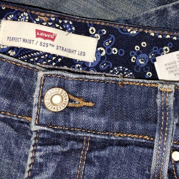 Levis 525 Womens Jeans Sz 12S Straight Fit Classicore Streetwear Vtg 80s Granny - Picture 3 of 10